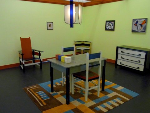 Kamer naar ontwerp van Thijs Rinsema tijdens expositie in 2011/2012 in Museum Dr8888.